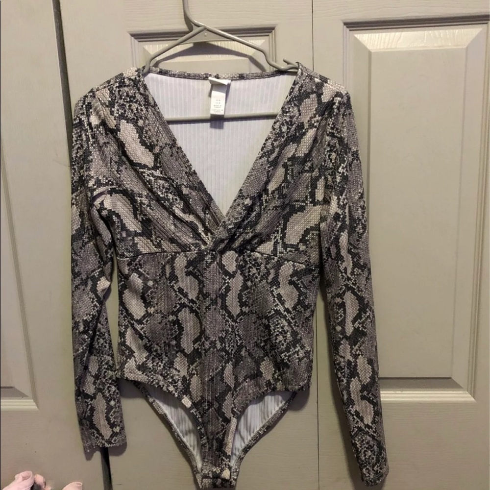 Animal print bodysuit